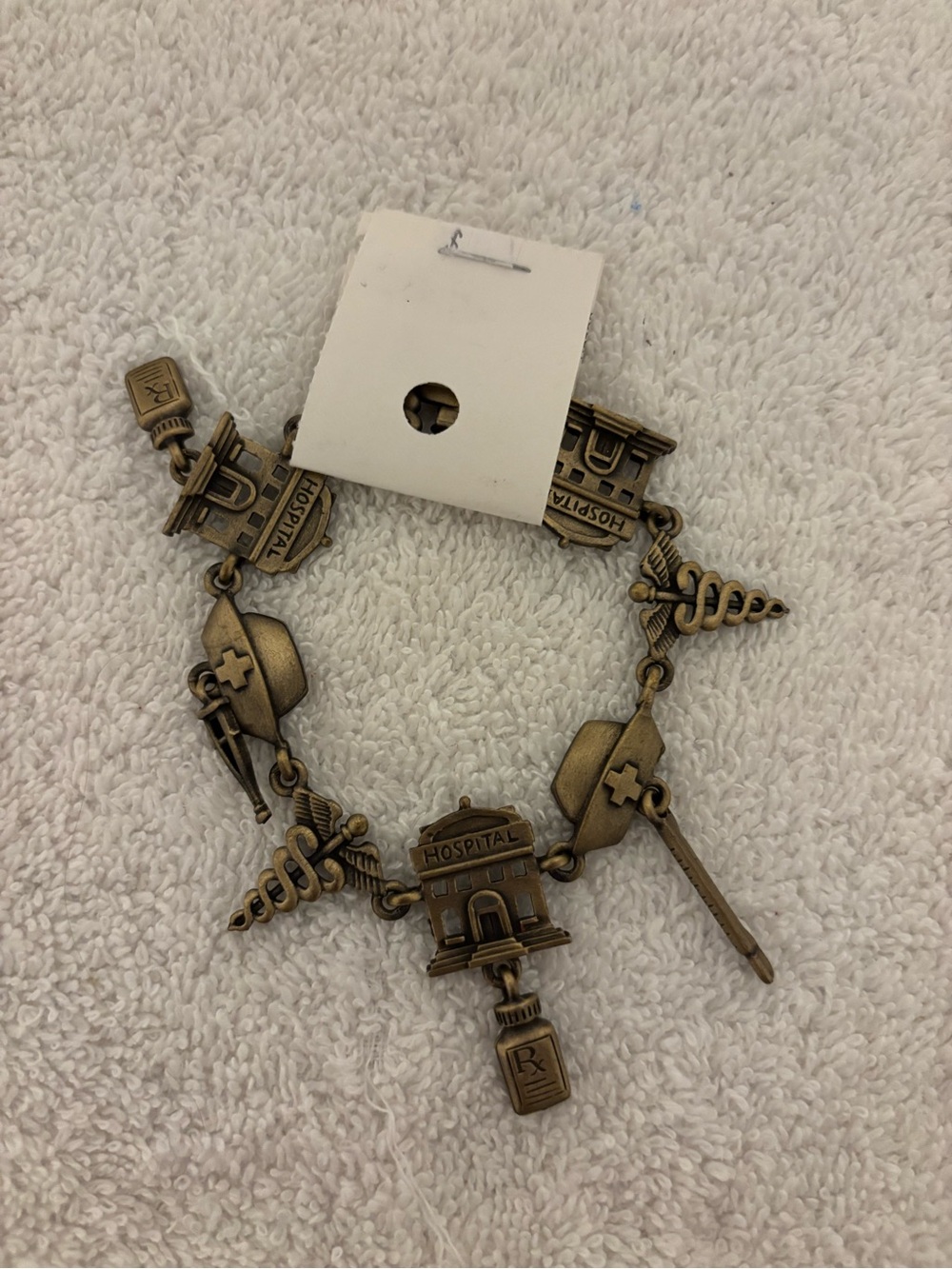 New vintage nurse / EMT / first responder charm bracelet